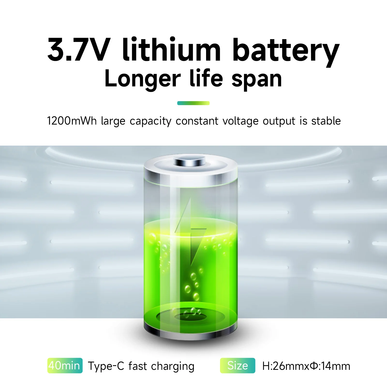 PALO 3.7V ICR14250 14250 Lithium Battery 1200mWh 14250 Li-ion Rechargeable Batteries For LED Flashlight Laser Pen Gas Meter