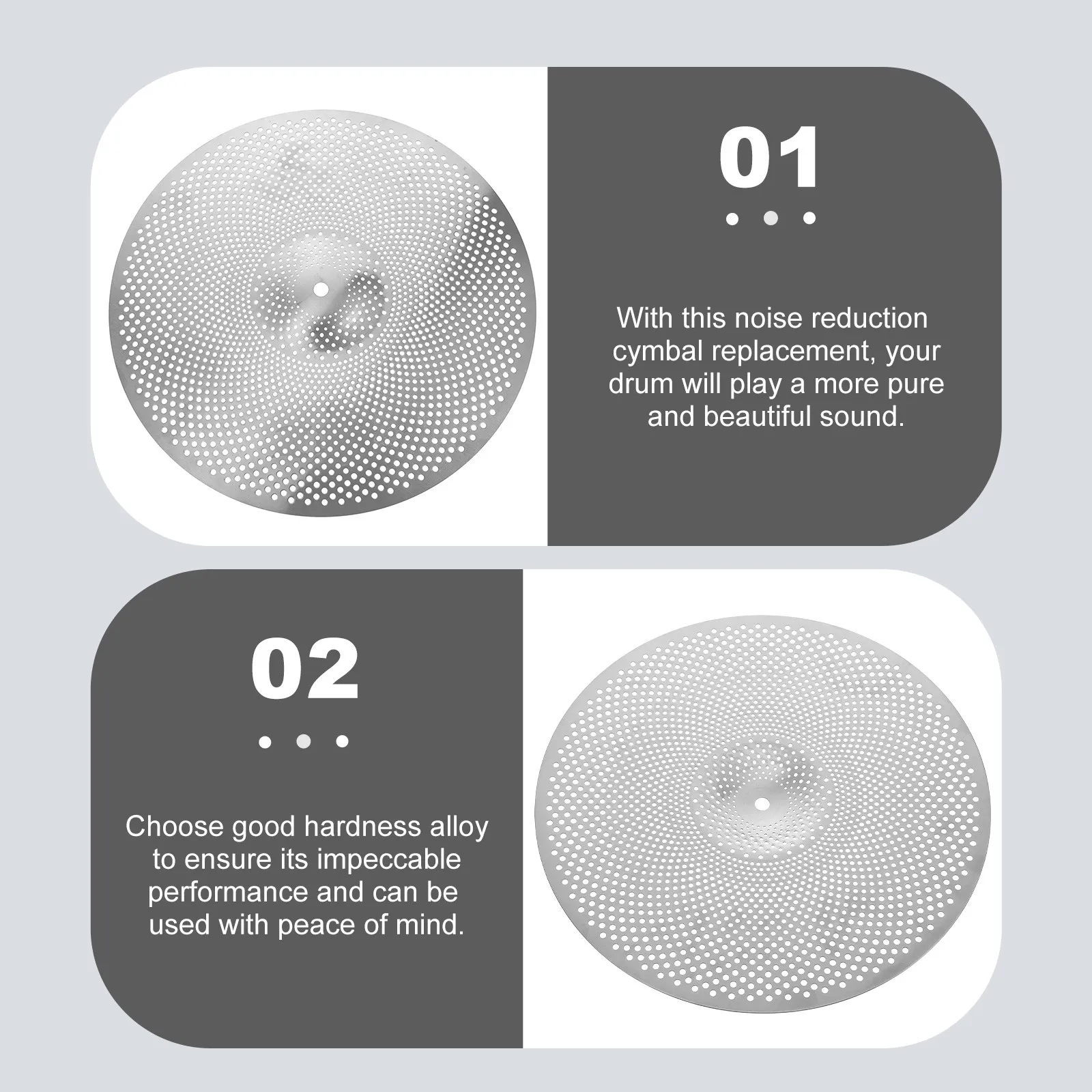 

Бесшумная тарелка для барабанной установки, тарелка-глушитель из сплава, аксессуар для ударных инструментов, для чистого звука, для тренировок, для начинающих барабанщиков