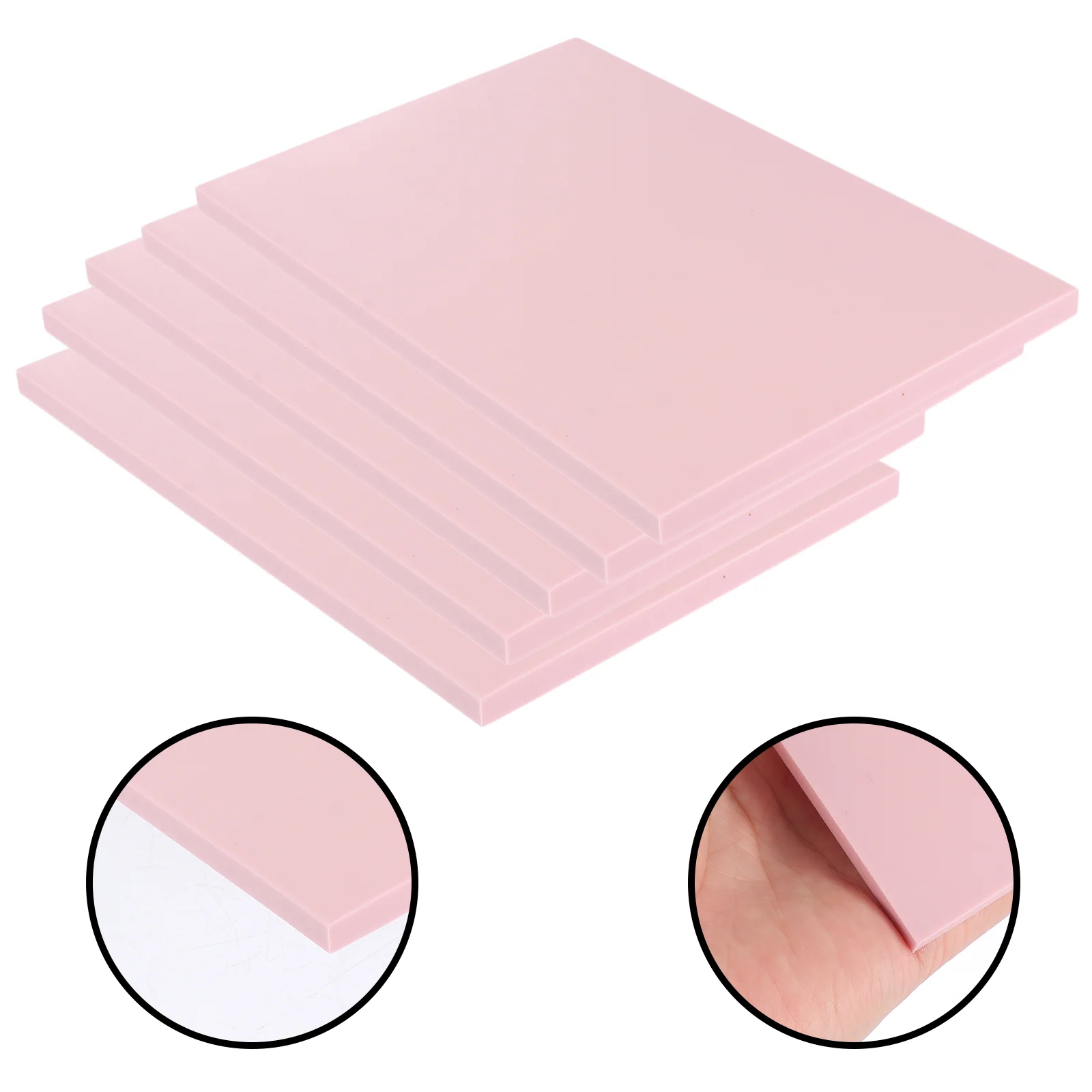 5 Pcs Rubber Brick Linoleum DIY Craving Accessories Carving Stamp Blocks Tools Material Special Stamps Bricks Suite