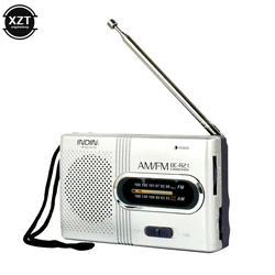 NEW 1PC Portable Mini Radio Handheld Dual Band AM FM Music Player Speaker with Telescopic Antenna Outdoor Radio Stereo