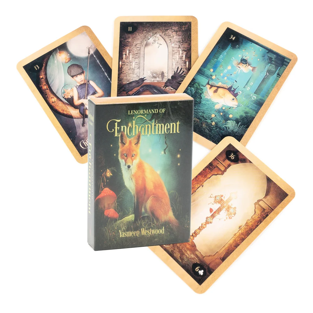 Divination Lenormand Of Enchantment Lenormand Deck Forparty Nice Card Game For Family Fox Lenormand