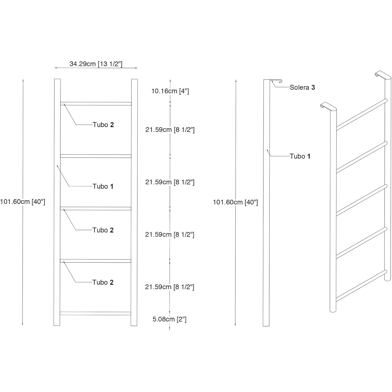 Hook-On Bunk Bed Ladder