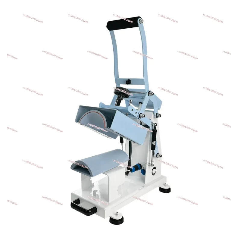 The new shin guard machine is one out of one, hot press machine, heat transfer printing machine,flower shin guard plate to print