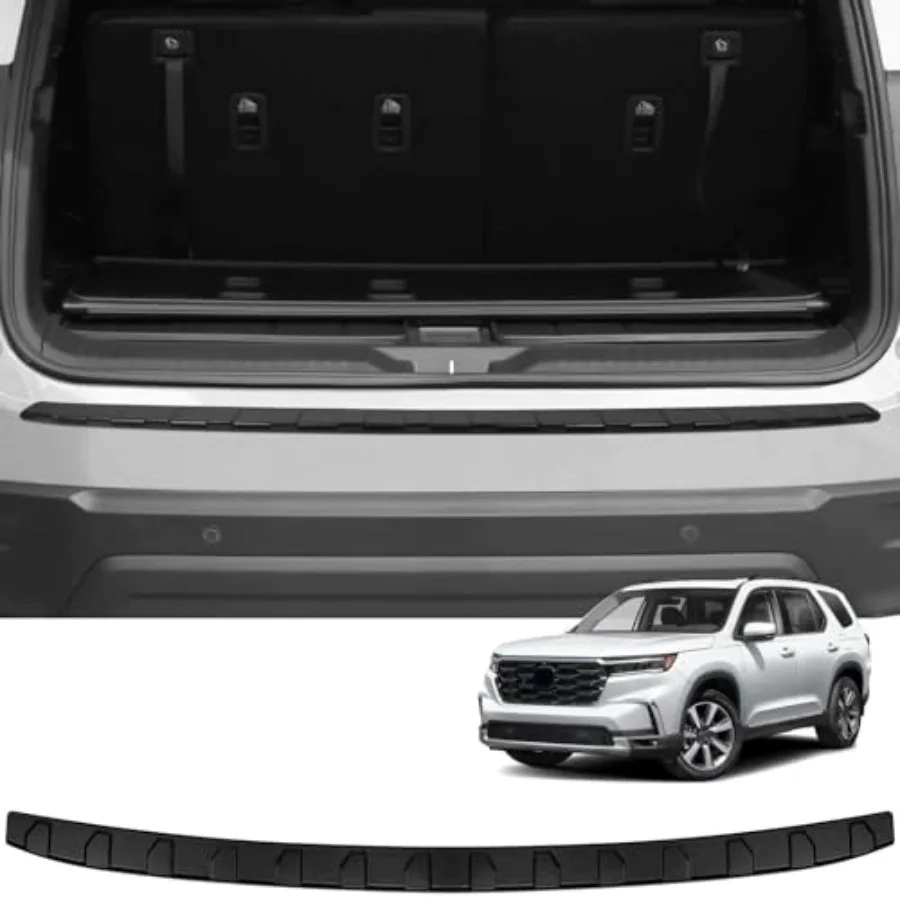 

Rear Bumper Protector Compatible with Honda Pilot 2023 2024 2025 2026 Accessories Matte Black ABS Material Rear Bumper Guard Tr