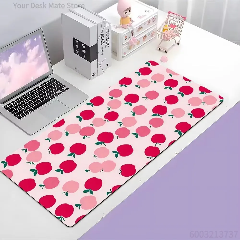 Apple Fresh Fruit Cute Art Mouse Pad Large Gaming Mousepad with Thick Stitched Edge Non-Slip Desk Mat