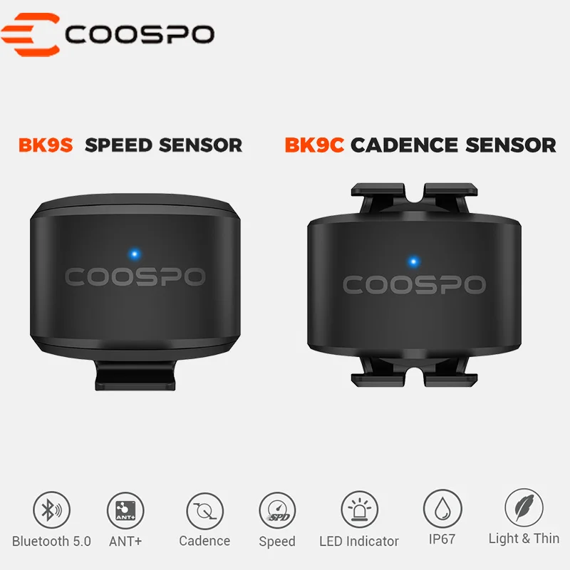 CooSpo Heart Rate Monitor Speed Cadence Bike Sensors Rechargeable Battery Fitness Outdoor Beat Sensor Bluetooth 5.0 ANT+