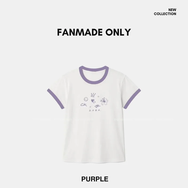 2026 Summer Kpop New Idol Same Style Street Trendy T-shirt Loose Breathable Oversized Casual Men's and Women's Same Style Top - view 3