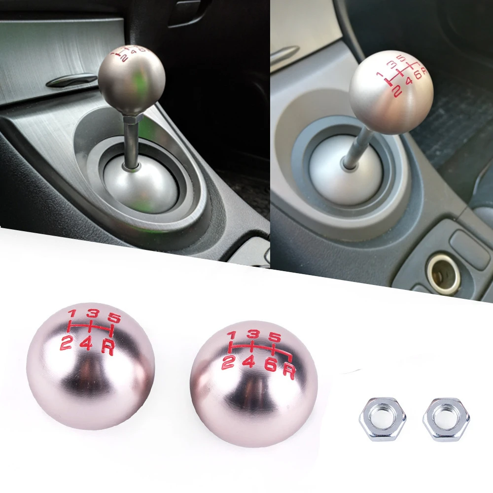 Car Aluminum 5 6 Speed Ball Shape Gear Shift Knob M10*1.5 Fit For Honda Civic City FD2 FN2 EP3 TYPE R DC2 DC5 AP1 AP2 S2000 F20C