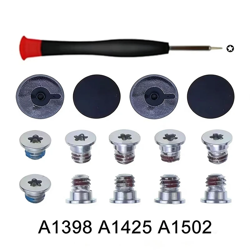 

Новые резиновые ножки для нижней части корпуса A1398 A1425 A1502, замена для Macbook Pro Retina 13" 15" с винтами и отверткой.