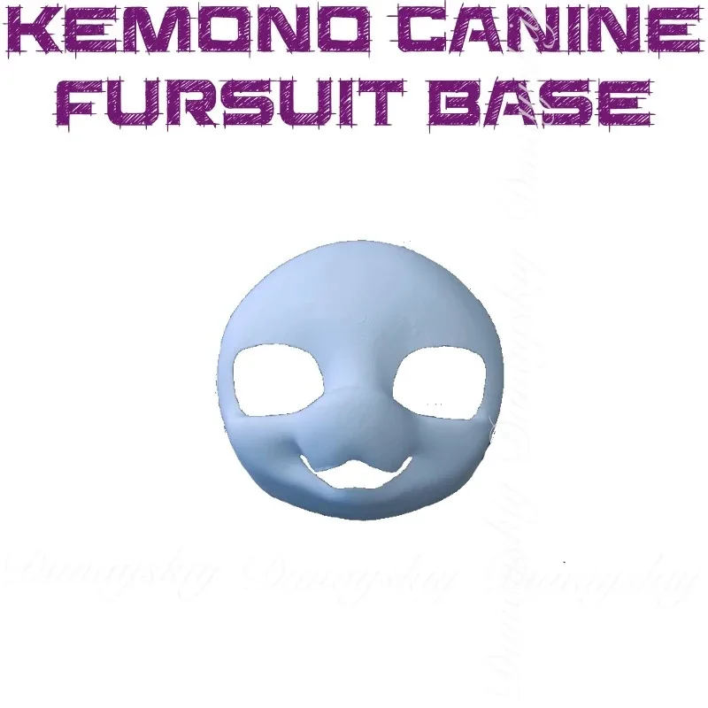 

2025 11 Kemono Canine Fursuit Base Single Beast Costume Anime Orc Head Skull shell With White Color Cosplay Costum