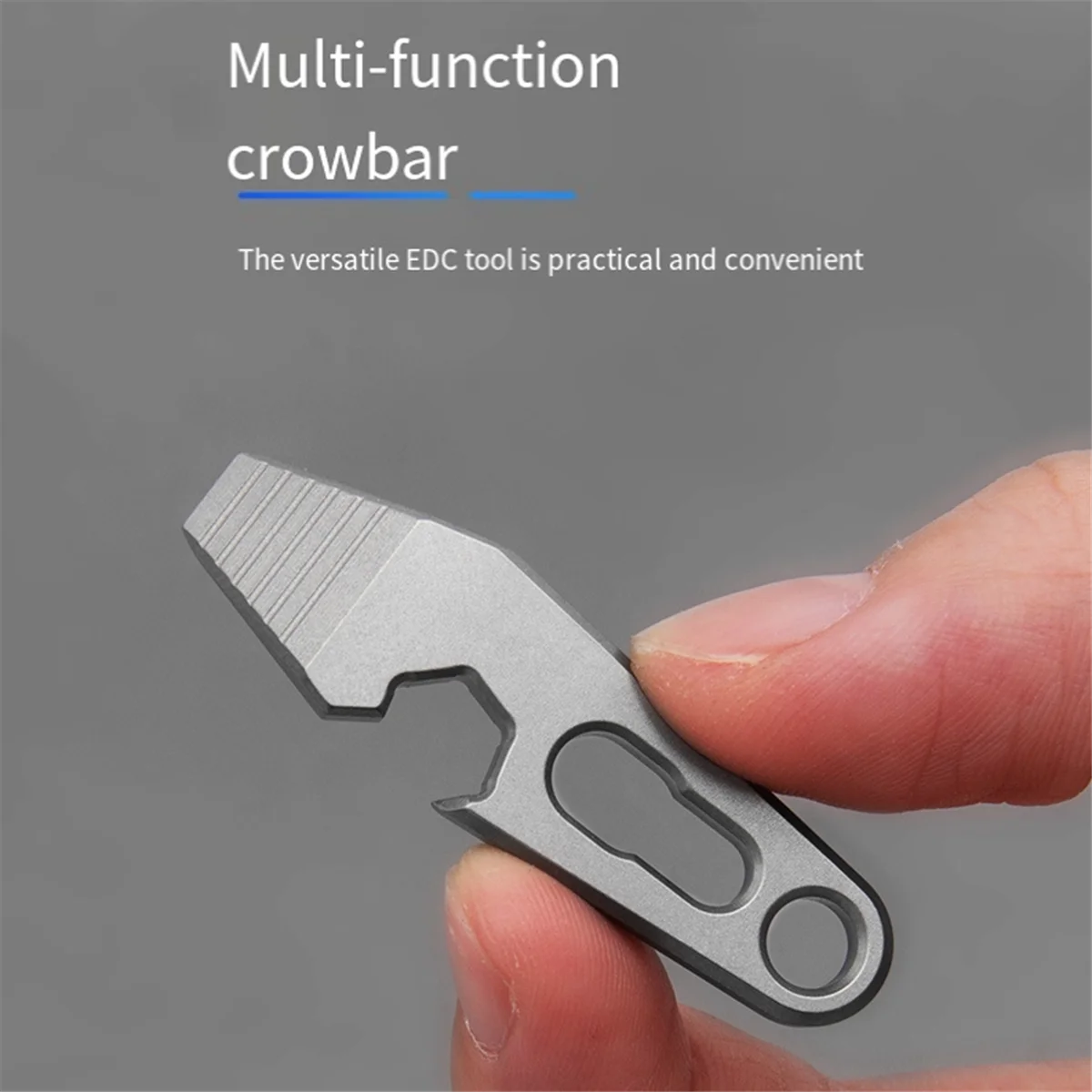 TC4 Titanium Alloy Crowbar Bottle Opener Hexagon Wrench Outdoor Tools Multifunction Camping Gear