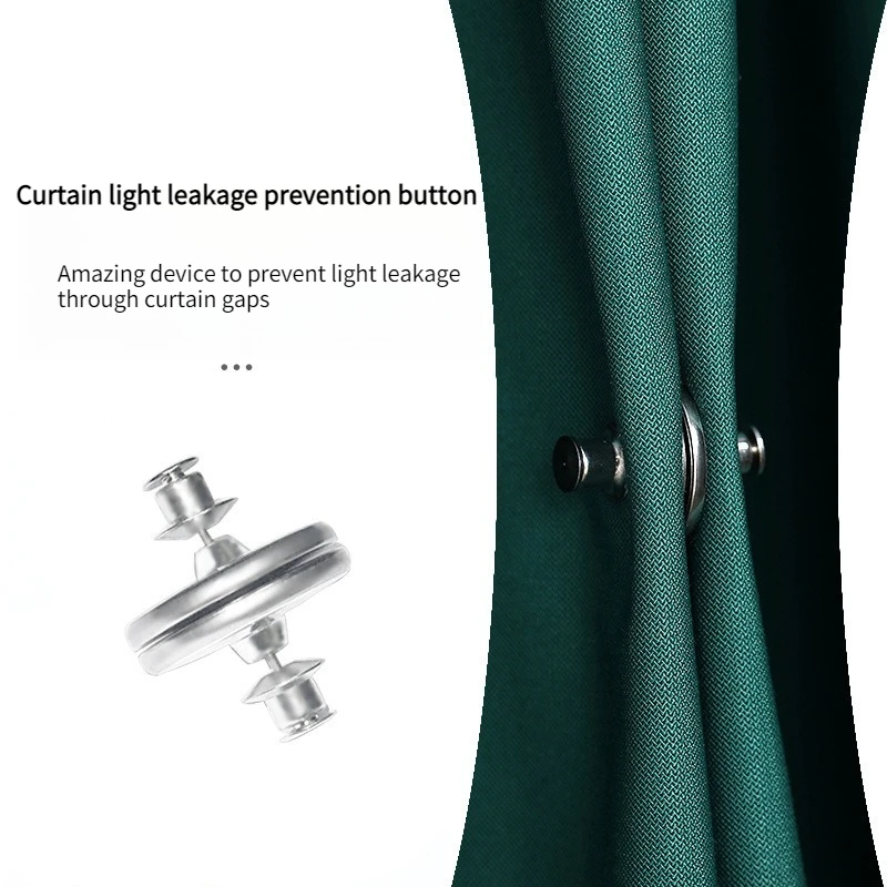 4/8Pairs Curtain Magnetic Button Detachable Curtain Fix Fastener Clip Prevent Light Adjustment Window Screen Close Magnet Buckle