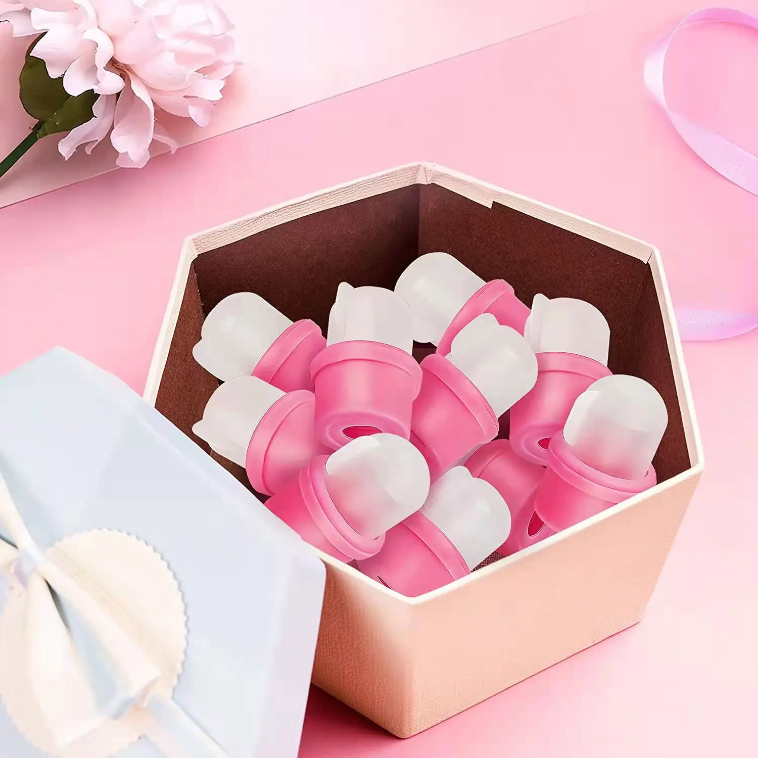 Manicure 10 sacos de silicone removedor de esmalte conjunto, removedor de esmalte de unhas, fototerapia removedor de cola de esmalte conjunto de dedo