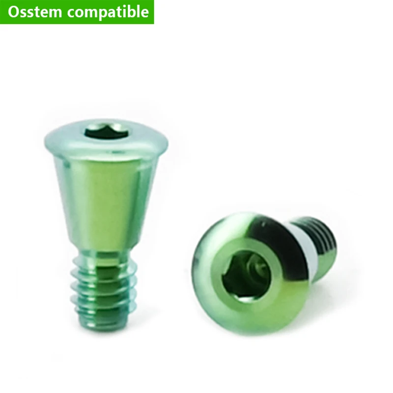 Compatible Osstem Regular Platform Cover Screw Healing Abutment Cap Titanium Various Height Lab Supply Prosthetic Parts OEM ODM