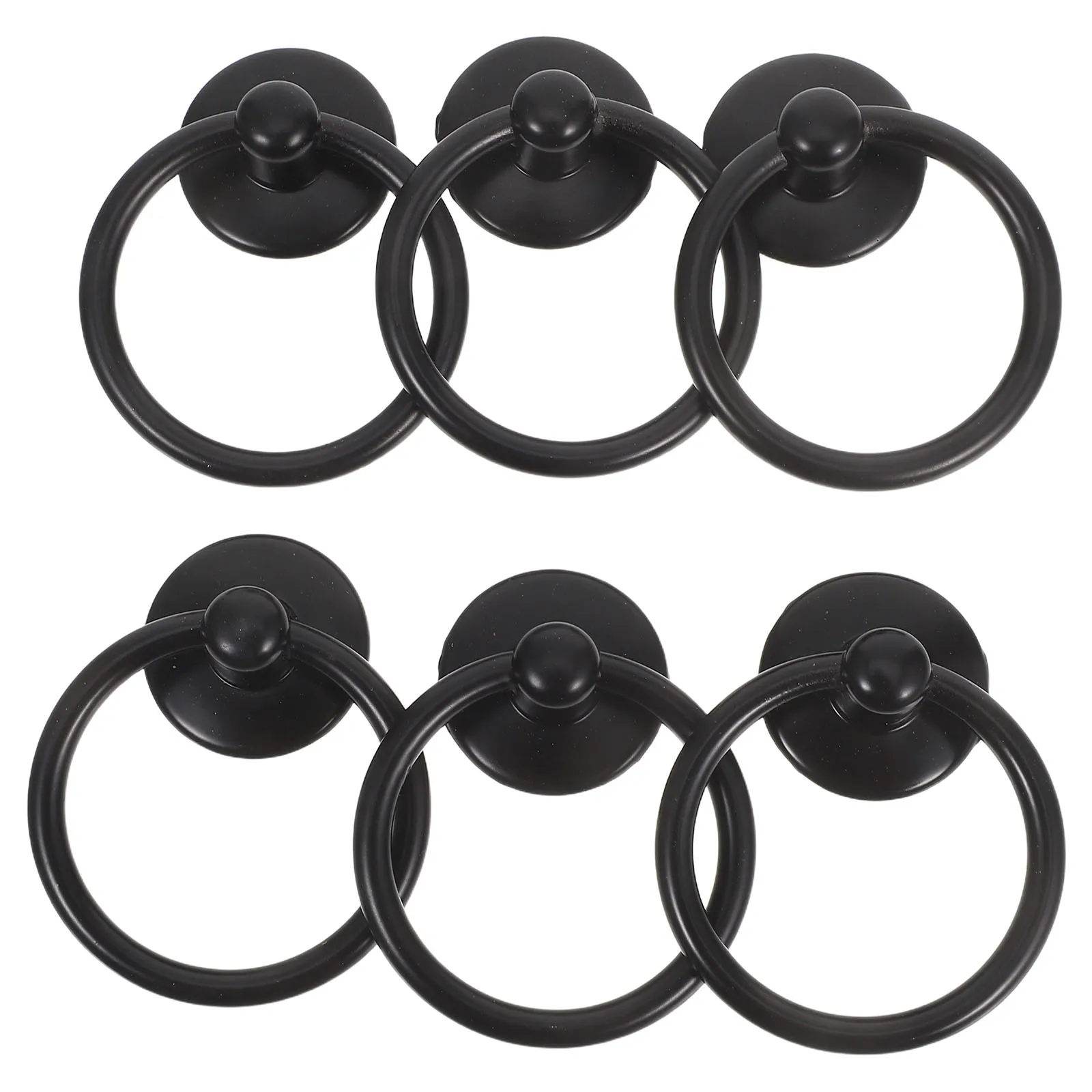 

6Pcs Vintage Drawer Pulls Metal Round Handles Cabinet Dresser Furniture Pulls Retro Style Pendant Drop Handles Hardware