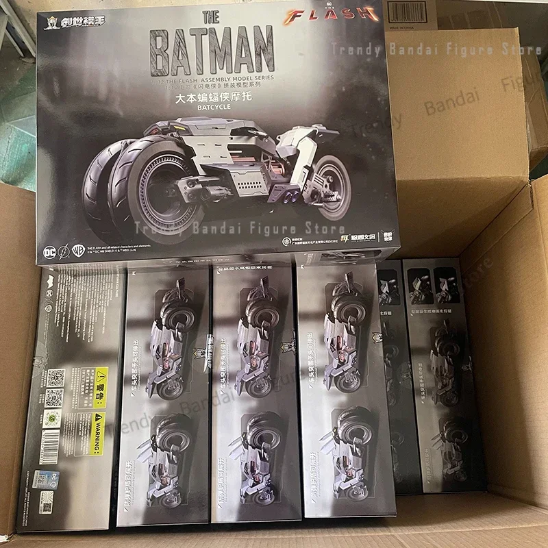 MODOKING 1/12 Batman Flash Movie Ben Affleck Motorcycle Vehicle Action Figure Boys Toy Model Gift Assembly Kit