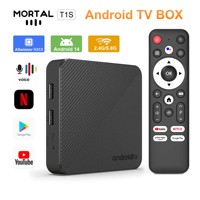 Smart TV Box Mortal T1S Android14 Allwinner H313 Google Voice Control NETFLIX 4K HD 2.4/5G WIFI BT 5 Home Theater TV Set-top Box
