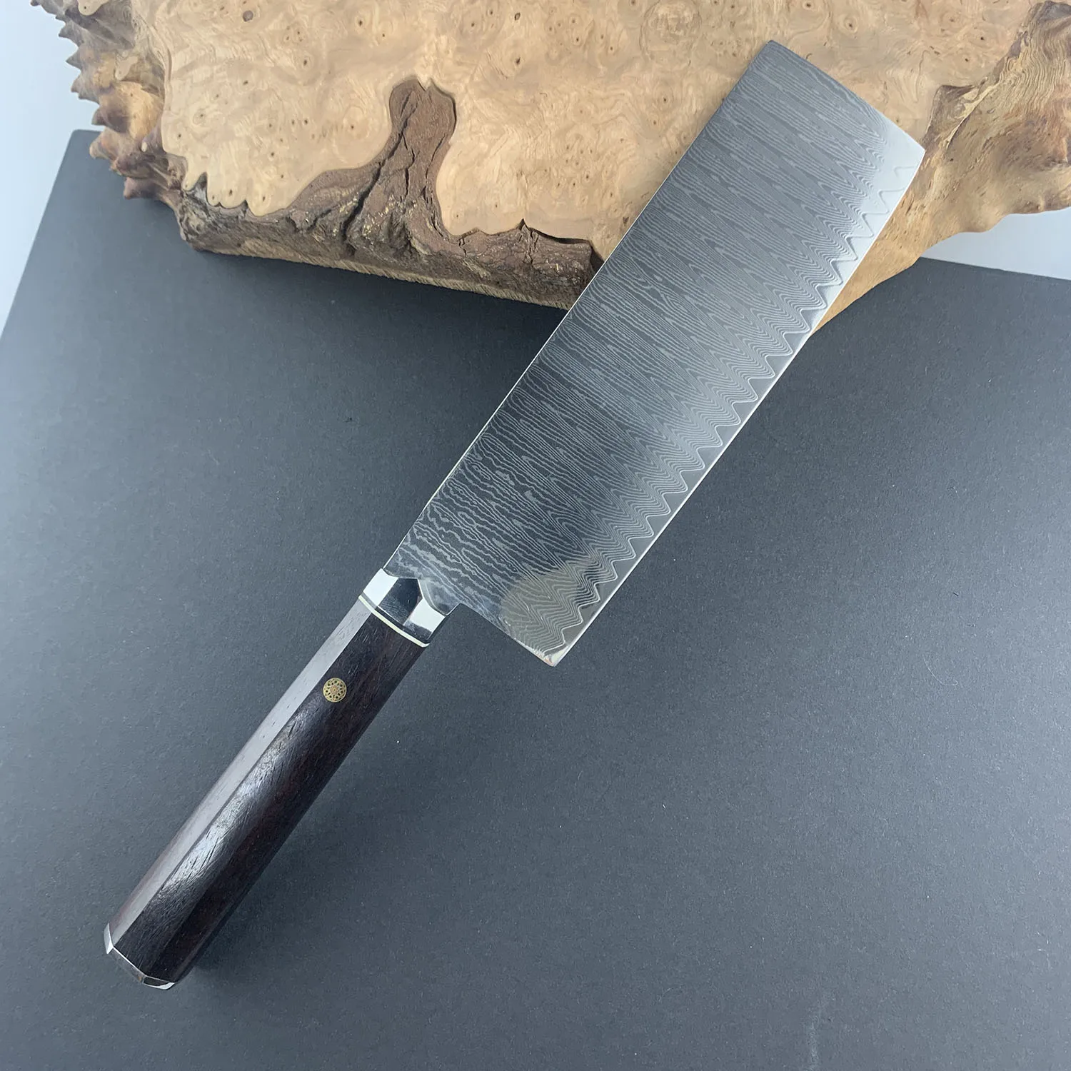 

6.6 Inch Nakiri Knife 67-layers Damascus VG10 Steel Blade Sharp Chef Cleaver Meat Slicing Japanese Kitchen Knives Wood Handle