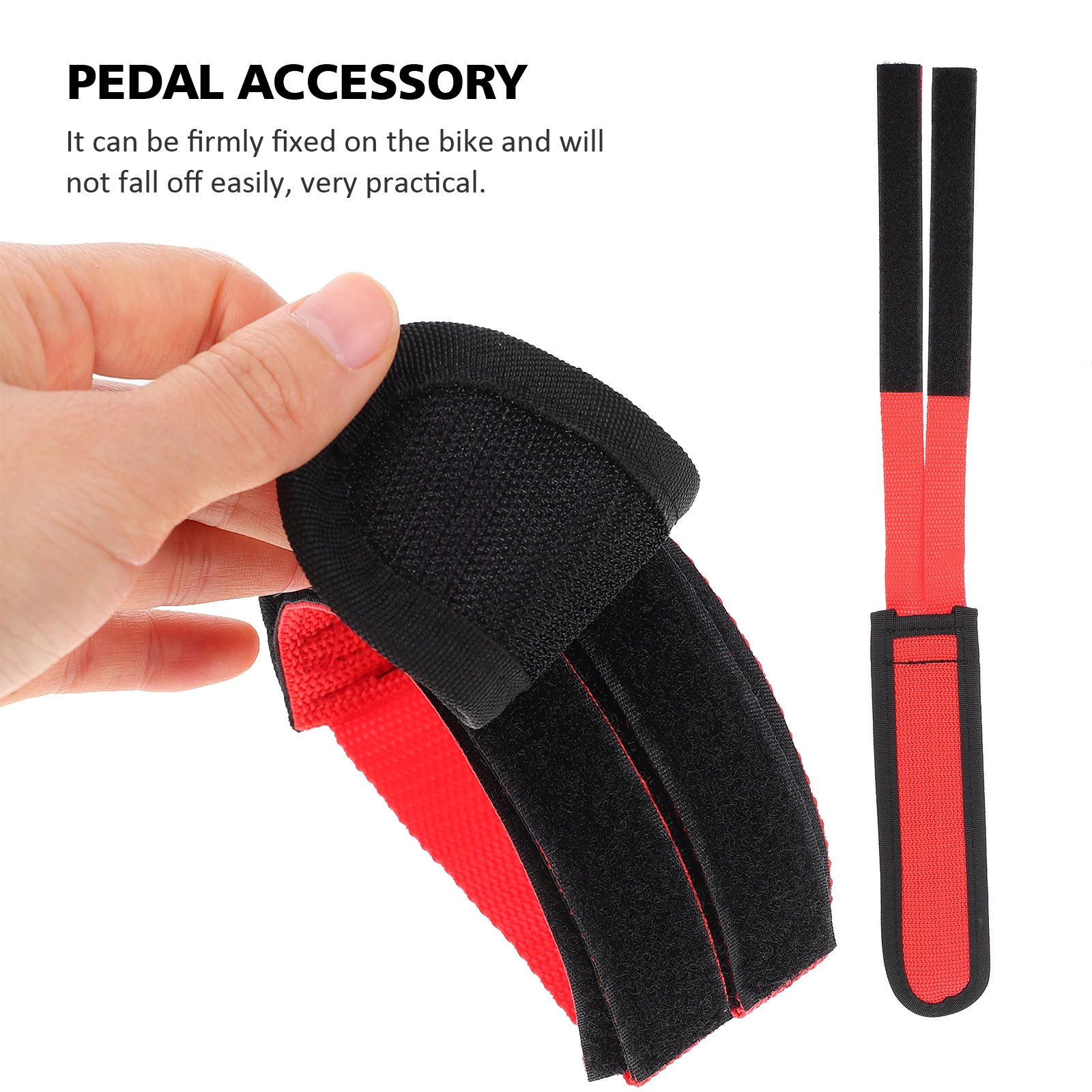 

1Pair Adjustable Pedal Straps Strong Long-Lasting Bicycles Feet Strap Secure Fit Comfortable Riding Footrest
