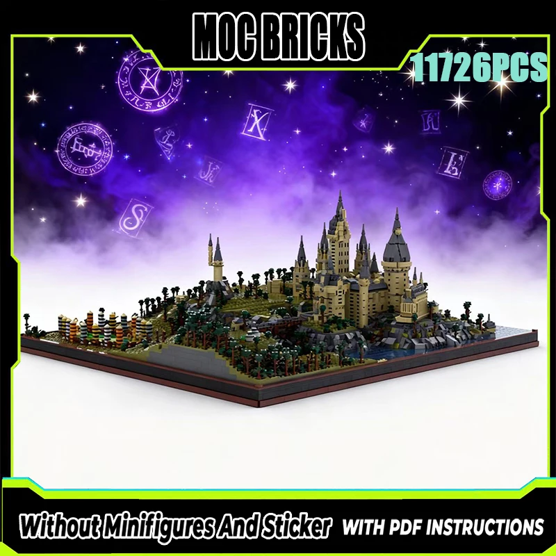 منتج جديد MOC اللبنات ماجيك الفيلم العمارة نموذج هوجورتس كلية التكنولوجيا الشاملة وحدات لعبة الأطفال DIYSet #1