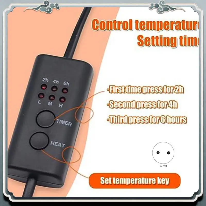 Conjunto de almofada de aquecimento de resina durável com temporizador e tampa, almofada de cura de resina, conjunto de almofada de secagem epóxi para chaveiros, entusiastas do diy plugue da ue