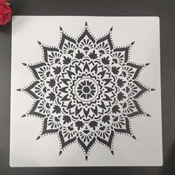 50 * 50 cm size diy craft mandala mold for painting stencils stamped photo album embossed paper card on wood, fabric, wall.N2