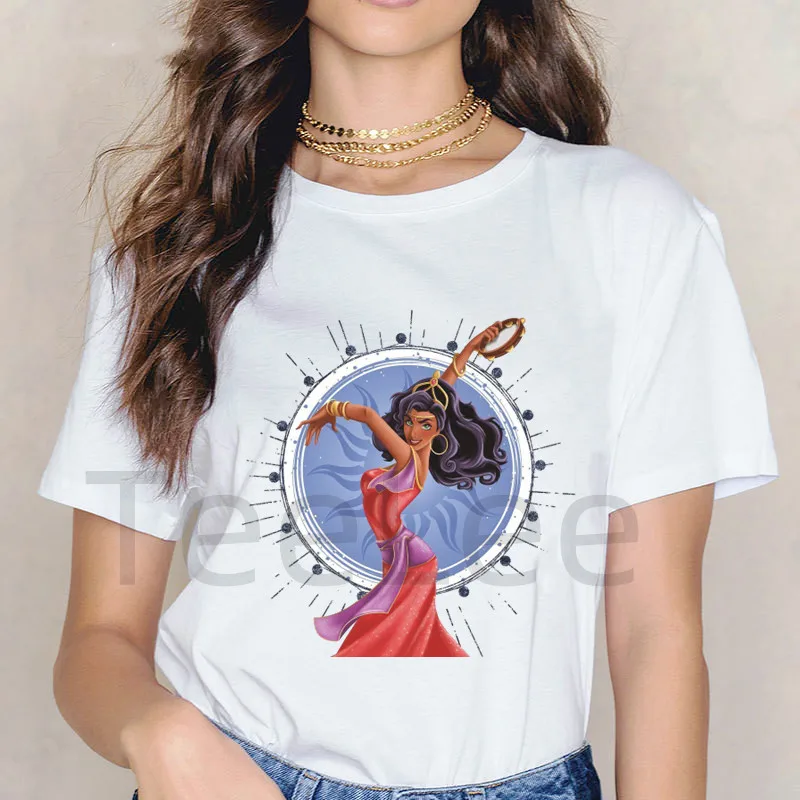 Esmeralda Graphic Tees Print Summer The Hunchback of Notre-Dame T Shirt Cute T-shirt Women Short Sleeve Clothes Vintage Tops
