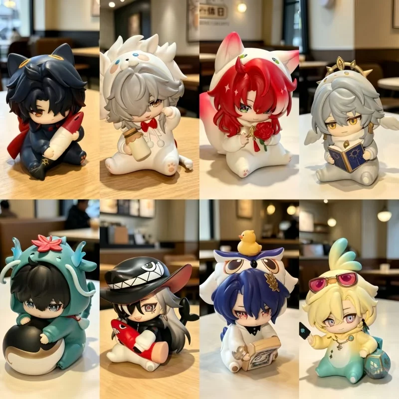 

Honkai Star Rail Male Dormitory Series Blind Box Q.Ver Cute Mini Cartoon Figure Sunday Dan Heng Blade Aventurine Birthday Gifts
