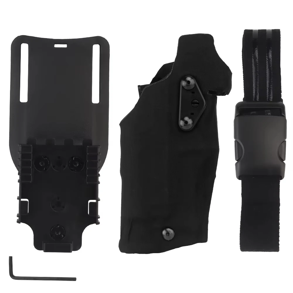 Kompatibel X300U-A Taschenlampe Taktische Holster FÜR Glock17 Gen4 G19 6354DO mit QLS Drop Leg Airsoft Getriebe Holster