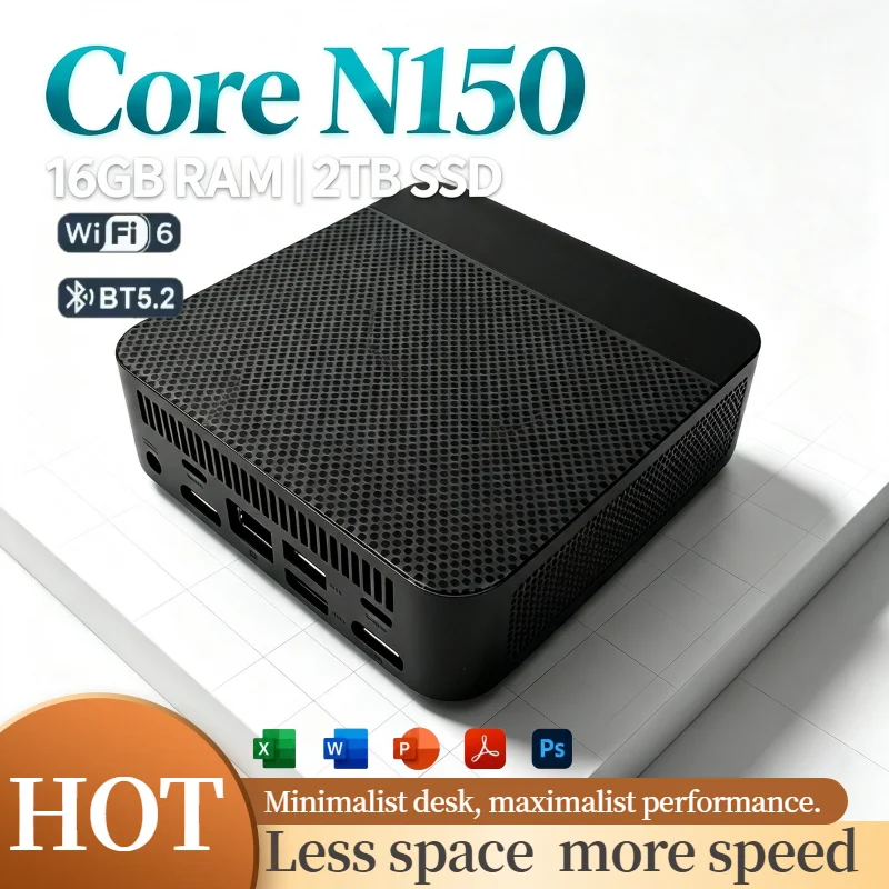 インテル-n150-ミニpc-16gb-ddr4-512gb-m2-nvme-ssd-トリプル4k出力-wifi6-静音冷却-ホームオフィス-プロ-ウルトラ高速-デスクトップ