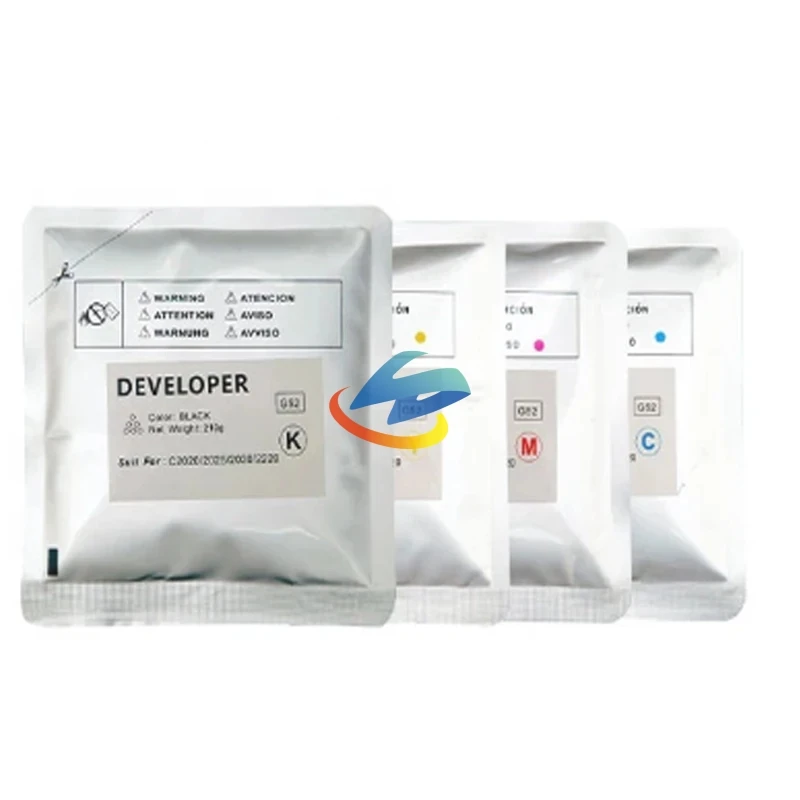 4PCS NPG52 G52 Developer Powder Compatible for Canon C2220 C2020 C2025 C2030 C2225 C2555 C2230 Highly Stable Developer CMYK/220g