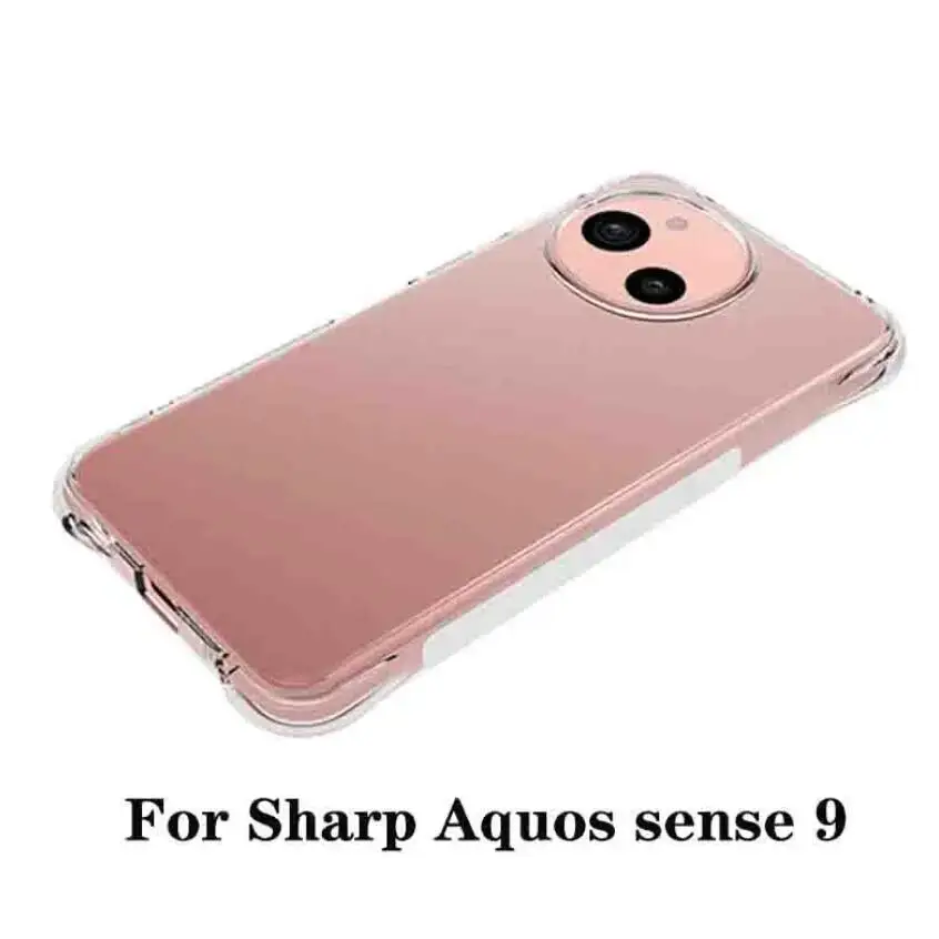 لشارب أكوس سينس 9 SH-M29 حافظة للصدمات لينة سيليكون بولي يوريثان وسادة هوائية الغطاء الخلفي جراب هاتف لشارب سينس 9 Sense9 SHM29