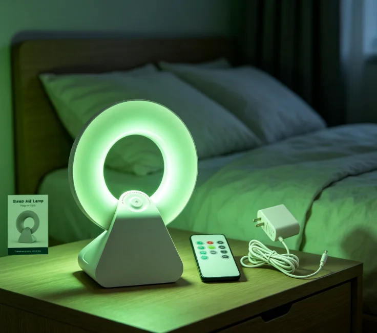 Plug-in Green Light Therapy Sleep Lamp Insomnia Relief Sleep Aid Light For Young Middle Aged Household Bedroom Use