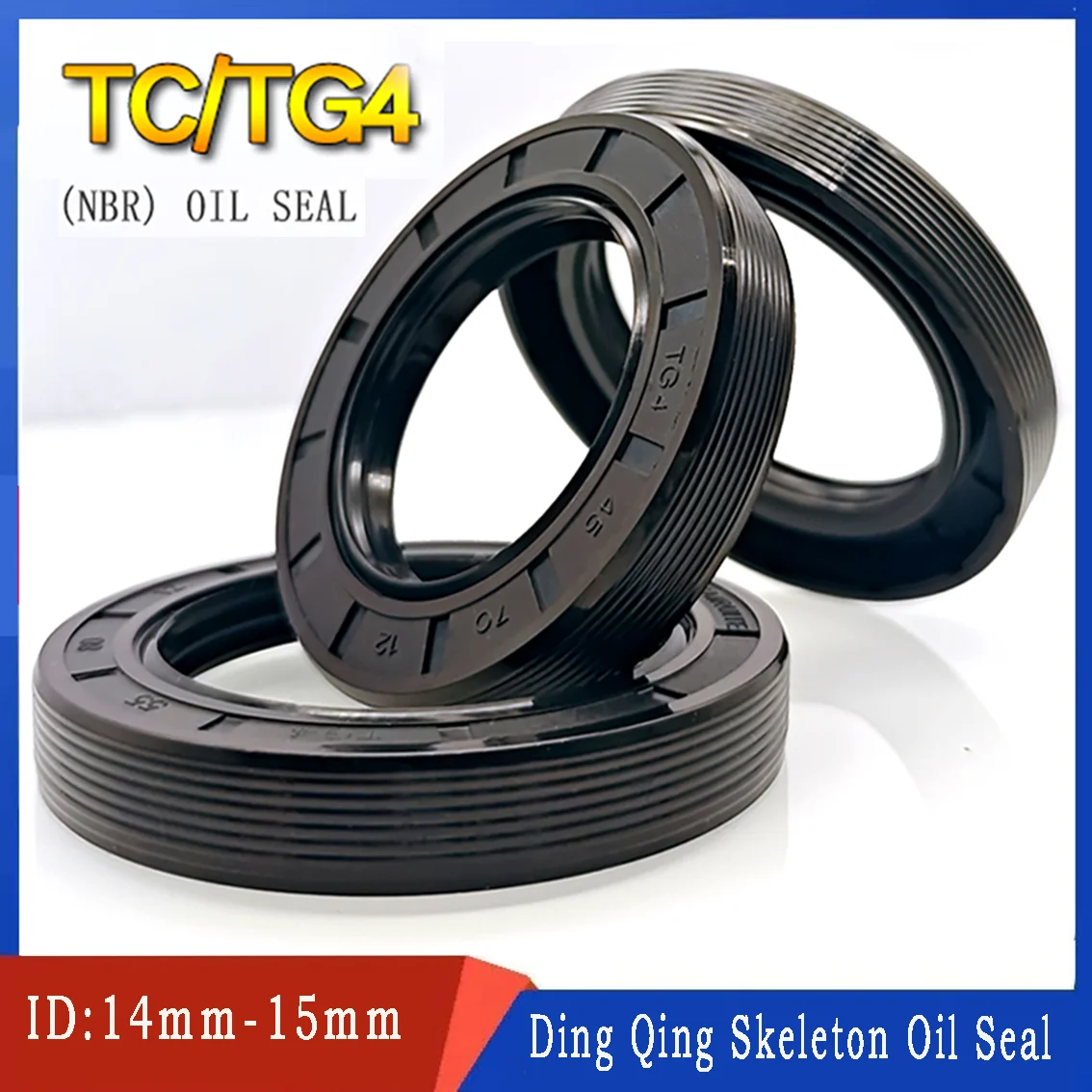 ID 18-19mm NBR Nitrile Rubber Shaft Oil Seal TC-18*22/24/26/27/28/30/32/34/35/36/37/41/42/43/45*4/5/6/7/8/10/12 Nitrile Oil Seal