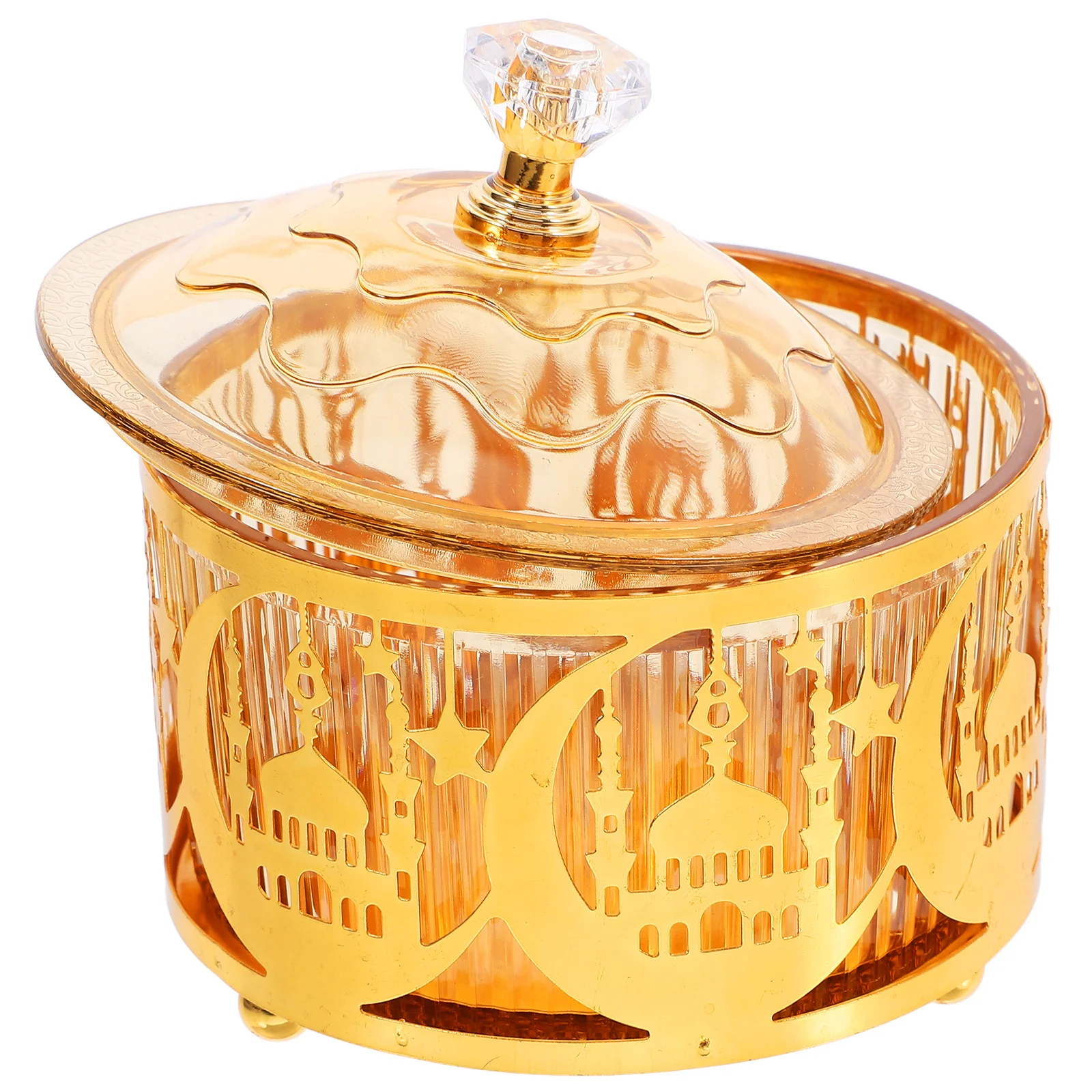 علبة حلوى أنيقة لعيد مبارك كوكي صناديق حلية معدنية للعائلات والحفلات والمحلات التجارية والمهرجانات وتخزين الهدايا #4