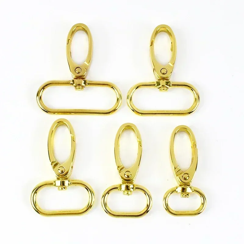 Meetee 50 Pieces Metal Snap Hook Bag Hardware Silver 8