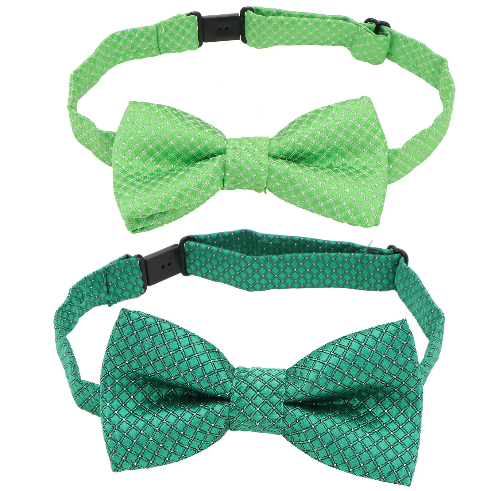 

2Pcs Boys Girls Bow Ties St Patrick's Day Celebration Theme Adjustable Pre Tied Bowknots Kids Formal Wear Accessory