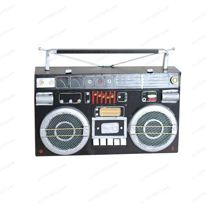 

Винтажный реквизит для фотосъемки, карточная лента, машина, винтажный оловянный радиомагнитофон, ностальгическая модель, орнамент