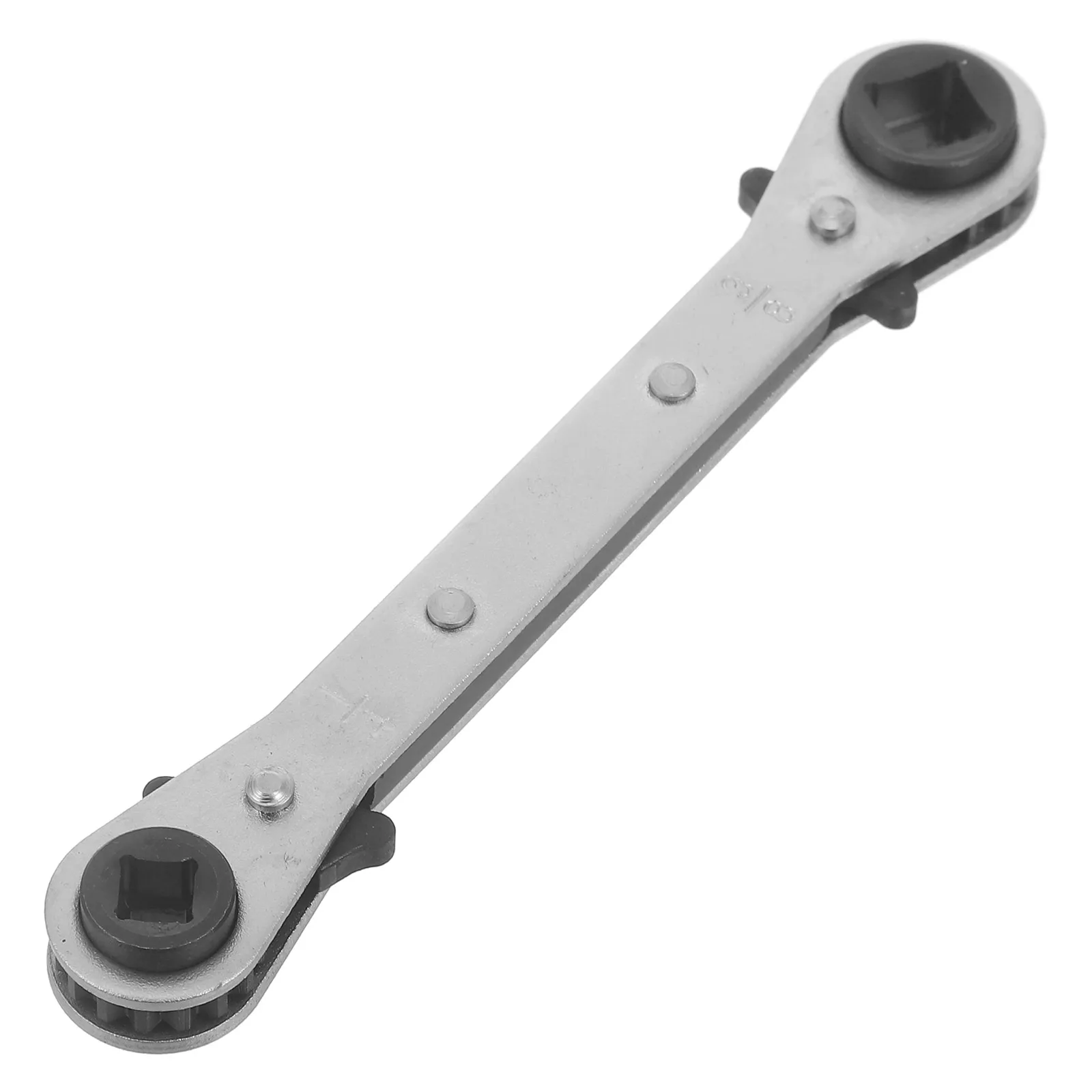 

Double Head Ratchet Wrench HVAC Tools Silver Steel Crescent Spanner Elbow Air Conditioning Refrigeration Wrench Service Set