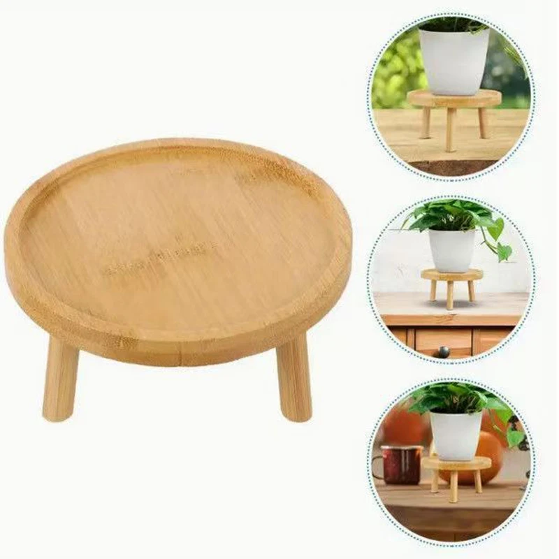 

Outdoor indoor wooden stool stand, display flower pot holder, gardening table stand, potted window sill