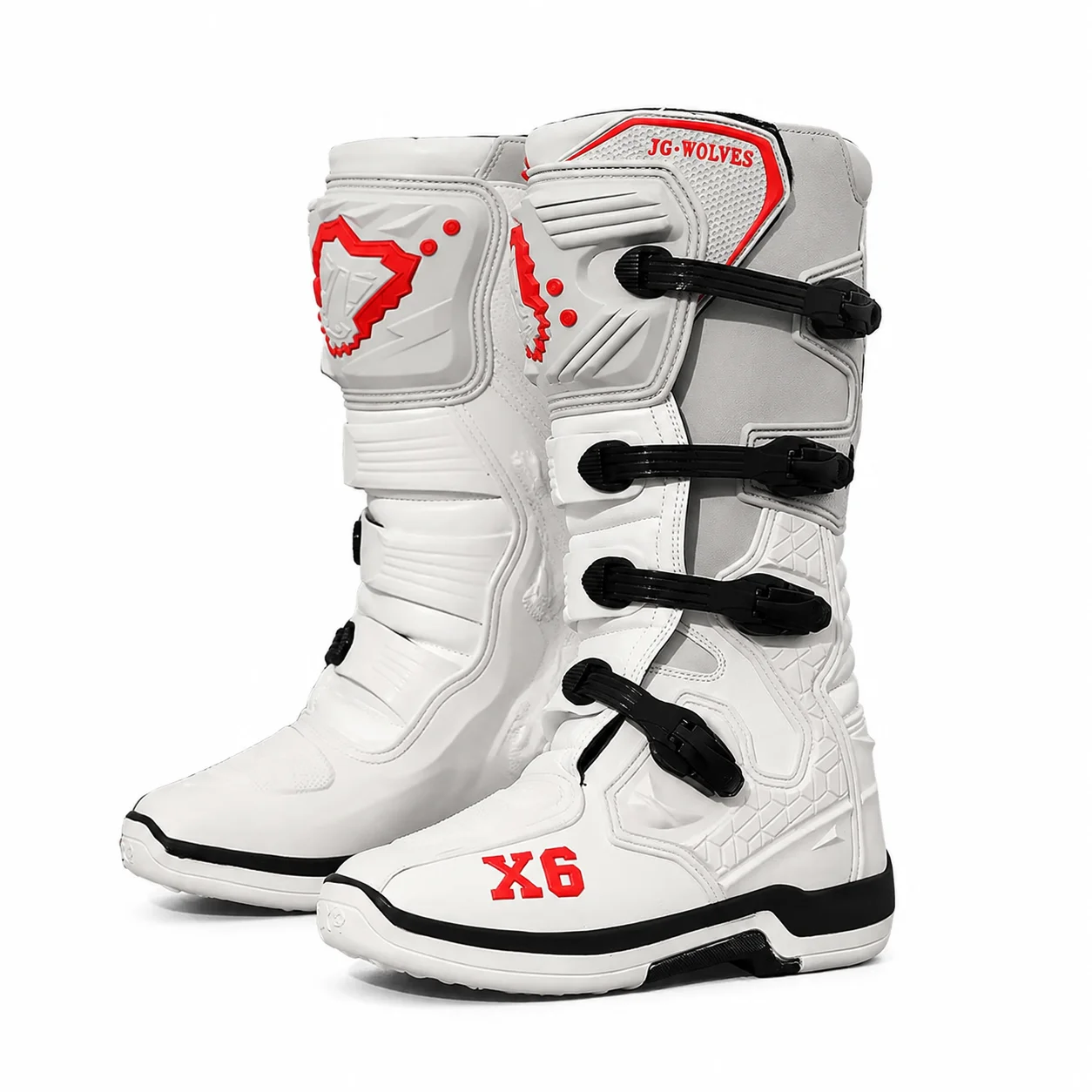 

New Motocross Boot Men Women Riding Mid-Calf Ankle Protective Shoes Moto Motorbike Equipment Racing Long Motorcycle Boots