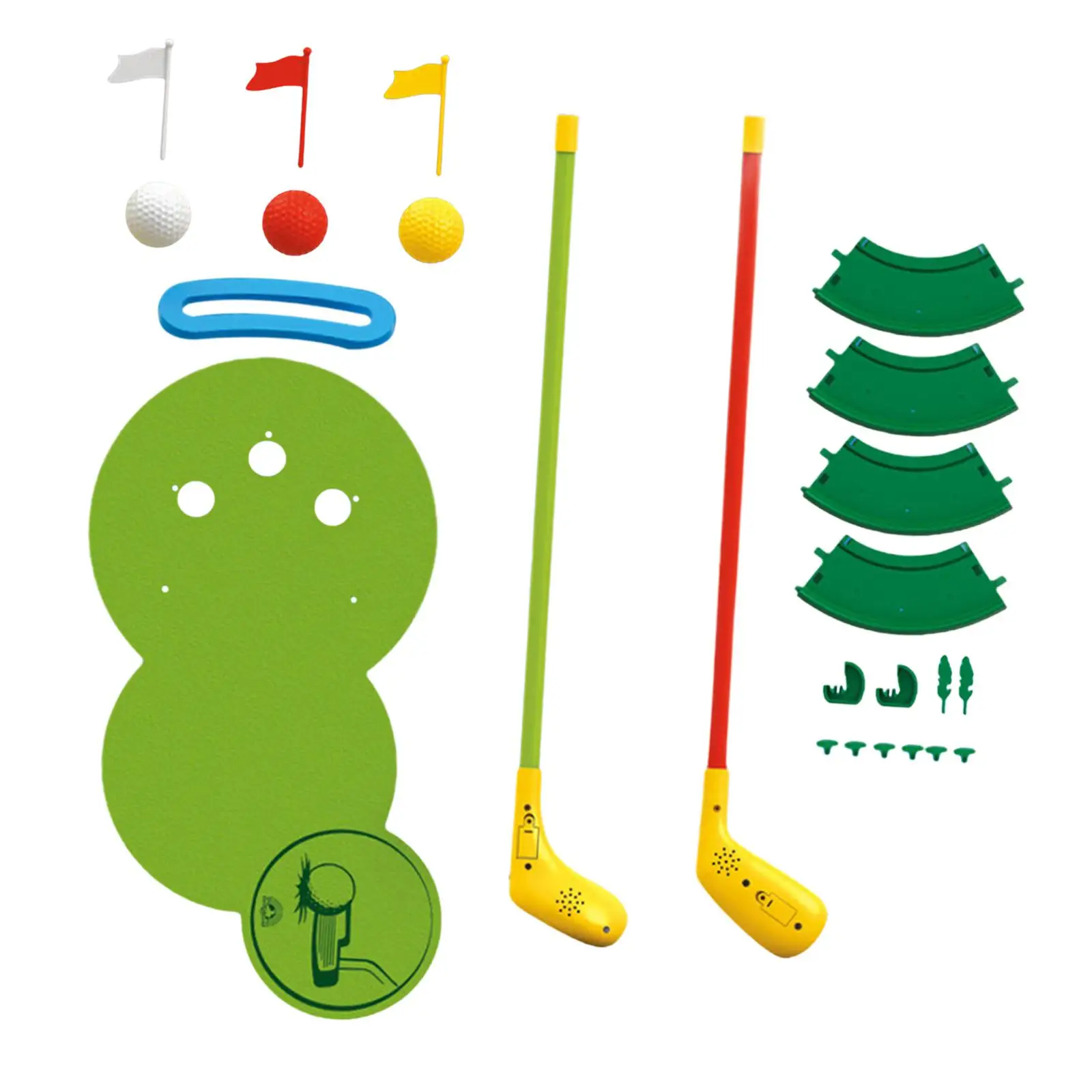 Mini Golfs Play Set Active Exercise Training Golf Balls and Club for Children Boys Girls Aged 6 7 8 9 Year Olds Birthday Gifts