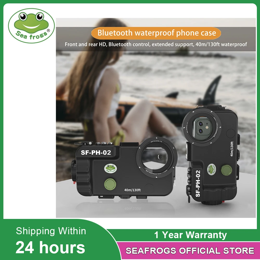Seafrogs For iPhone 11/11pro/11pro max Waterproof Housing Professional Diving Underwater Photography  40M Phone Accessrorie Case