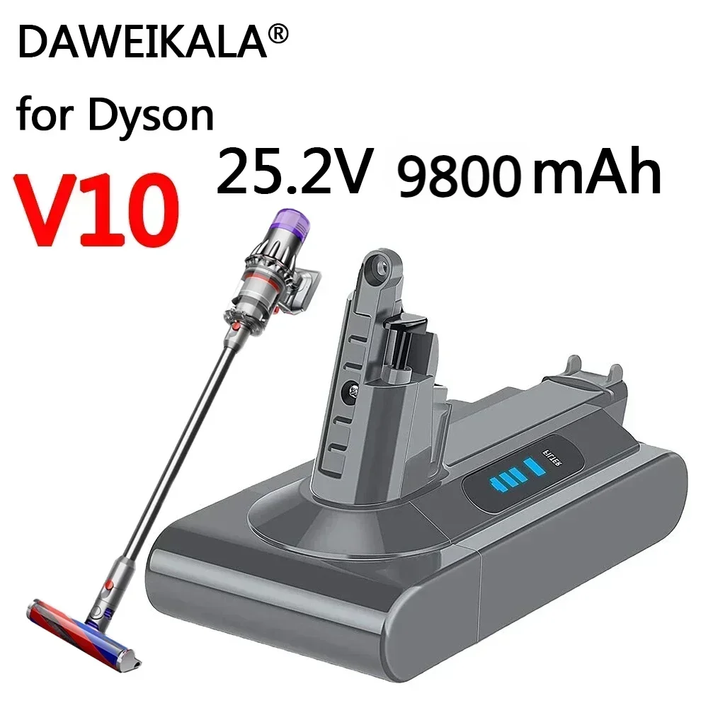 Latest Dyson V10 Battery Replacement Absolute Fluffy Whirlwind V10 Battery Upgrade SV12 6800mAh 100Wh