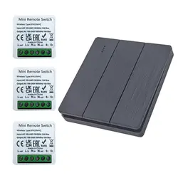 433Mhz RF Wireless Smart Switch Light 86 Wall Panel Switch with Remote Control Mini Relay Receiver Home Led Light Lamp Fan