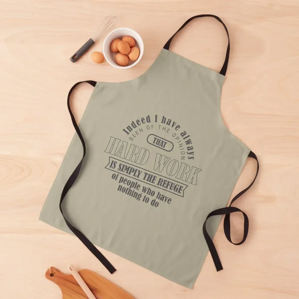 

Oscar Wilde - Quote 10 Grey Apron Funny For Girl Salon Apron