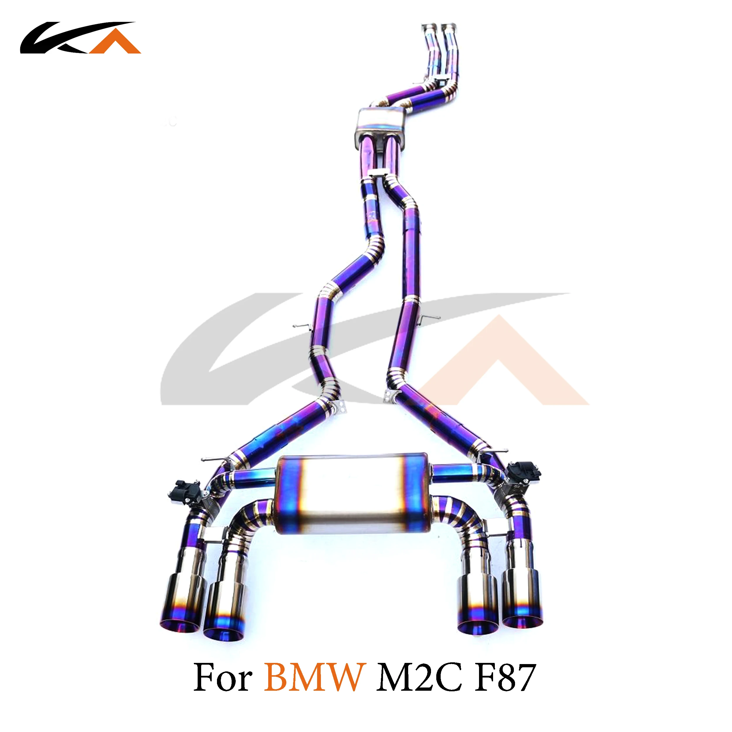 

KA Tuning exhaust system parts titanium alloy catback for BMW M2C F87 3.0T rear section performance muffler valve