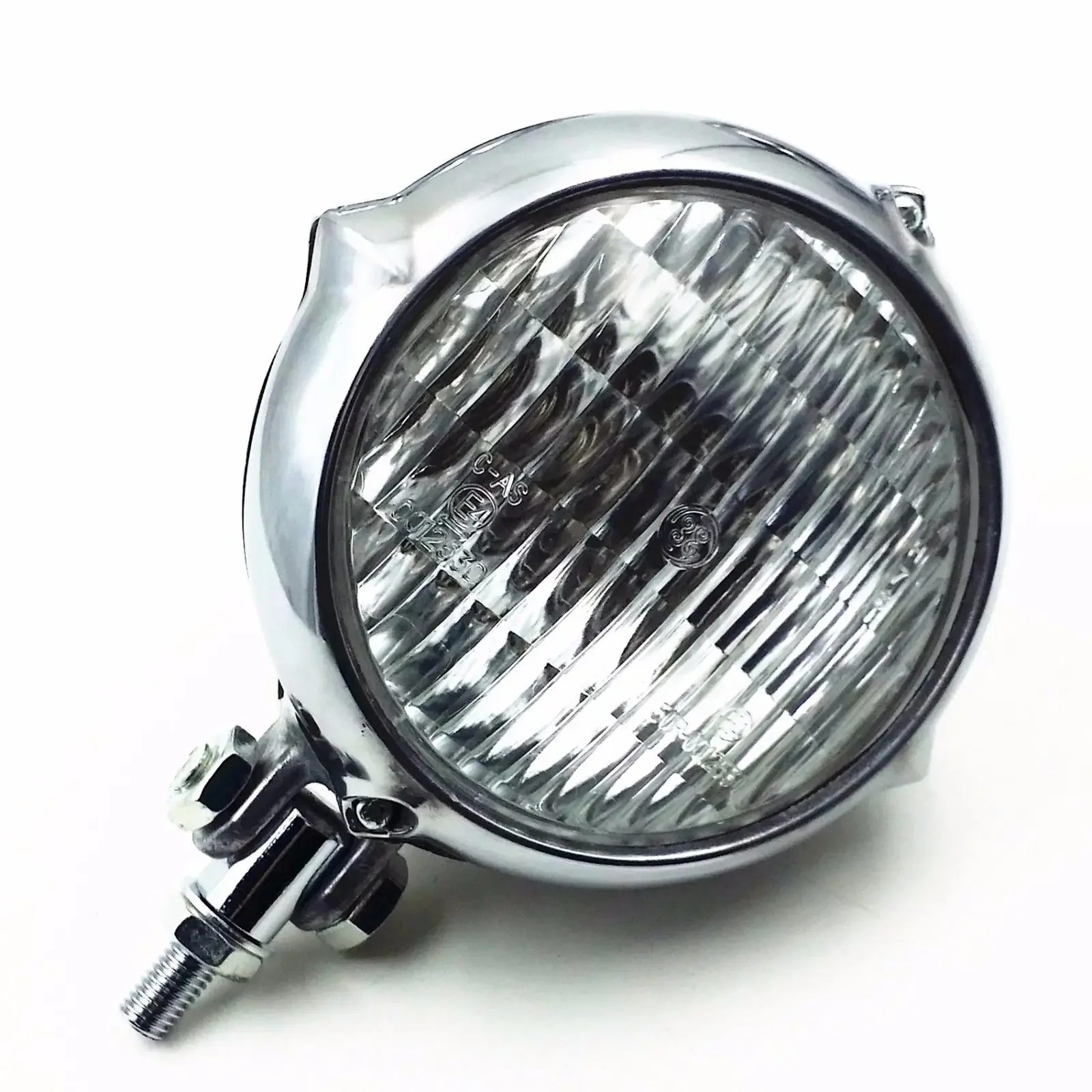 

Clear Vintage Headlight Motorcycle Head Lamp Cruiser Cafe Racer Bobber Custom XL