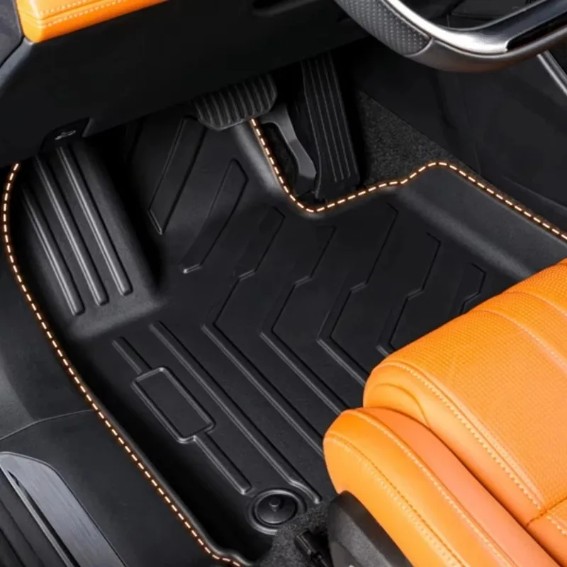 ل BYD Atto 3 Yuan Plus 2022-2025 LHD TPE الحصير وبطانة البضائع، جميع الأحوال الجوية بطانات الأرضية حصيرة صندوق السيارة