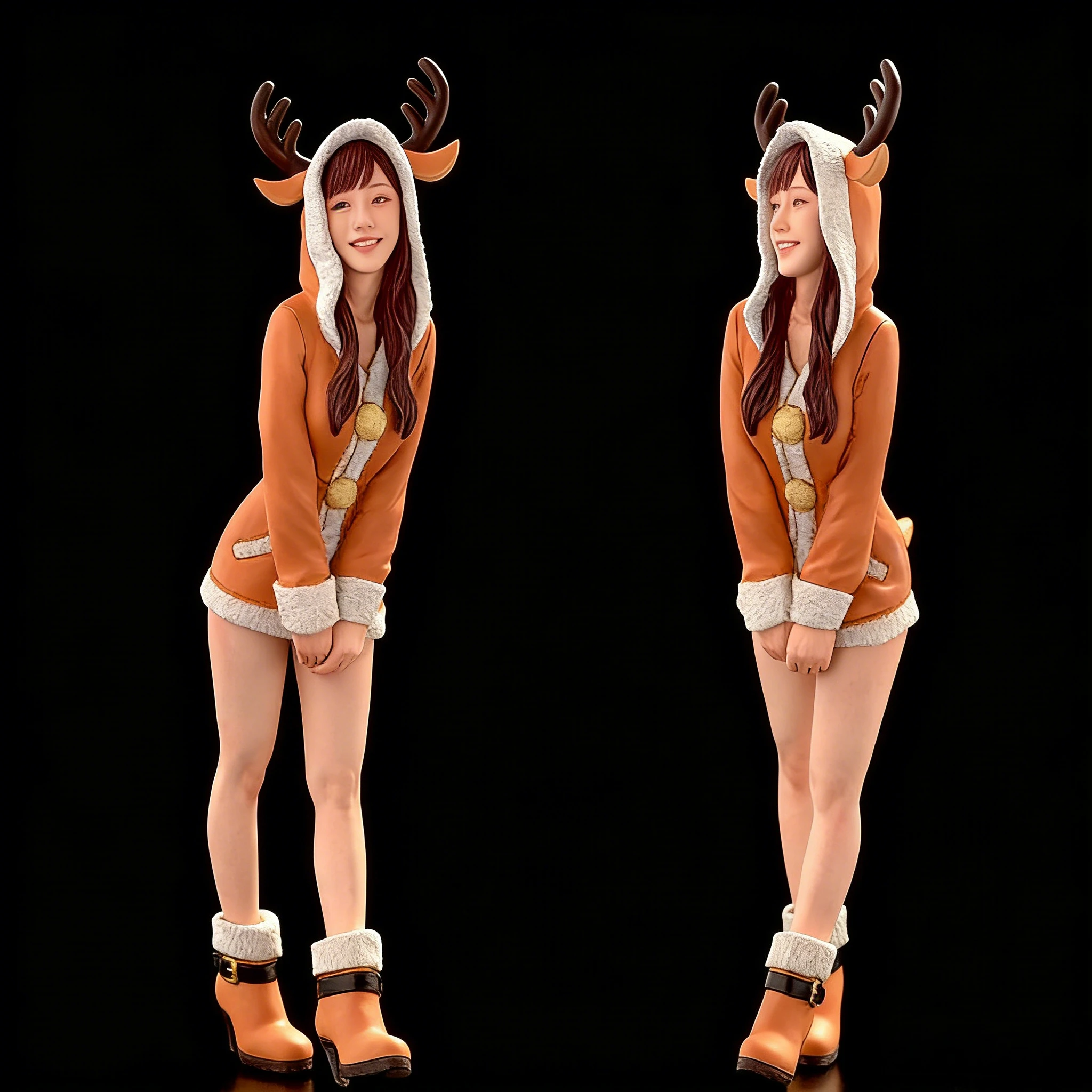 

1/20 Die-casting Resin Model Assembly Kit, GK， Christmas Girl, Unpainted, Needs To Be Assembled